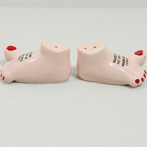 Salt and Pepper Shakers Barefoot " Niagara Falls CANADA" #1314 - Picture 10 of 13